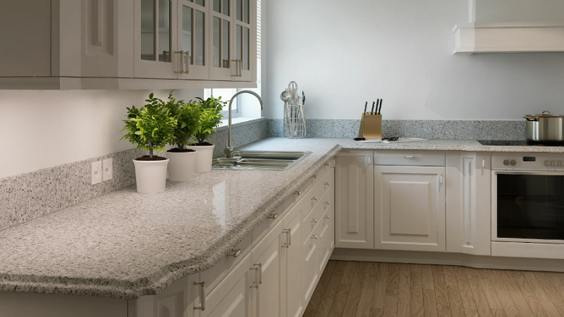 Creating Harmony in the Kitchen: Combining Apron and Worktop for a Seamless Look by Interior Architects London.